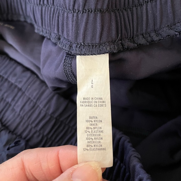 Aerie blue flower eyelet nylon running shorts. Size large - Picture 9 of 14